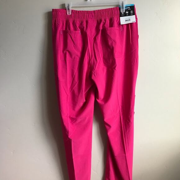 NWT Hot Pink Scrubstar Performance Yoga Scrub Pants- Size XS - Picture 7 of 8